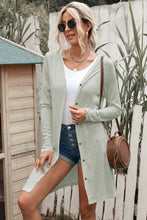 Load image into Gallery viewer, Double Take Button Down Long Sleeve Longline Cardigan
