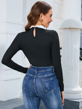 Load image into Gallery viewer, Collared Neck Long Sleeve Bodysuit
