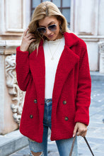 Load image into Gallery viewer, Full Size Lapel Collar Sherpa Coat
