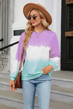 Load image into Gallery viewer, Gradient Round Neck Long Sleeve Sweatshirt
