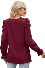 Last inn bildet i Galleri-visningsprogrammet, Round Neck Puff Sleeve Blouse
