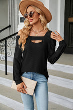 Last inn bildet i Galleri-visningsprogrammet, Cold Shoulder Square Neck Cutout Blouse
