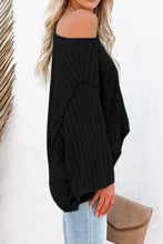 Load image into Gallery viewer, Round Neck Long Sleeve Knit Top
