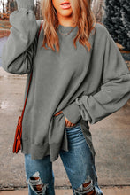 Last inn bildet i Galleri-visningsprogrammet, Dropped Shoulder Round Neck Long Sleeve Blouse
