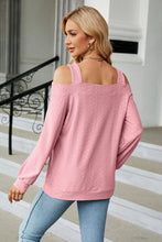 Last inn bildet i Galleri-visningsprogrammet, Cold Shoulder Square Neck Cutout Blouse
