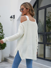 Load image into Gallery viewer, Cold Shoulder Square Neck Knit Top
