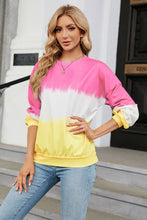 Load image into Gallery viewer, Gradient Round Neck Long Sleeve Sweatshirt
