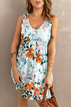 Last inn bildet i Galleri-visningsprogrammet, Printed Button Down Sleeveless Magic Dress
