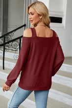 Last inn bildet i Galleri-visningsprogrammet, Cold Shoulder Square Neck Cutout Blouse
